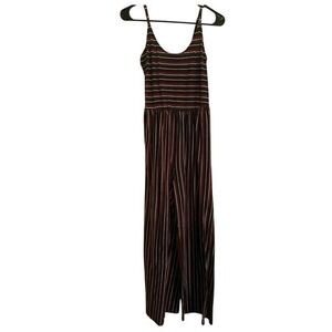 Wild Fable‎ Striped Womens Jumpsuit Sleeveless Casual Comfy Wide Leg Size M